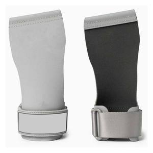 Factory Sale Gym Training Hand Grips with Palm Pad & Rubber Grip Pads for Weight Lifting <b>Dumbbell</b> Pull Ups Training Grips - Product Image 1