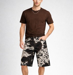 Shorts en cuir de vachette pour hommes, en cuir véritable, élégants, de qualité supérieure, streetwear, mode décontractée, durables, coupe ajustée, bas de tenue d'été - Product Image 1