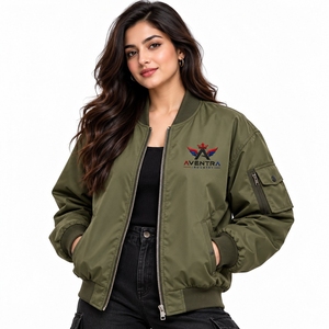Blouson Bomber Matelassé Professionnel pour Femme 2026 – Respirant, Toutes Tailles Disponibles, Vente Directe Usine, Coton, Rivets, Service OEM - Product Image 1