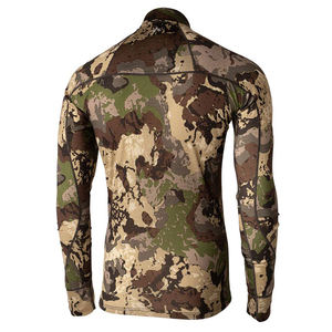 Men's Performance Camouflage Hunting Baselayer 1/4 Zip Long Sleeve Shirt Tactical <b>Camo</b> <b>Top</b> Moisture Wicking Outdoor Hiking Gear - Product Image 6