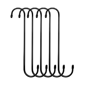 Crochet mural en fer robuste et résistant à la rouille pour suspendre vêtements et outils – Crochet en S en métal - Product Image 1