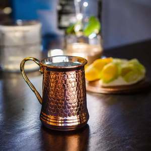Modern Luxury Handmade 100% Pure Copper Durable <b>Large</b> Capacity Drinking <b>Mug</b> with Handle for Coffee Tea Moscow Mule Home Use - Product Image 5
