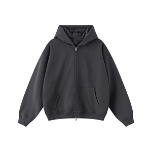 Sudaderas con Capucha y Cremallera Personalizadas con Logotipo, 420 Gramos, de Alta Calidad, de Felpa de Algodón Grueso, Talla Grande, Hechas en Pakistán - Product Image 2