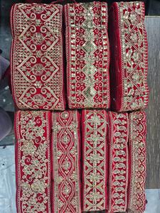 Encaje de algodón bordado de calidad premium hecho con hilos de algodón suaves y duraderos. - Product Image 3