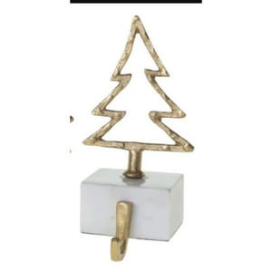 Hot Sale Wood Base Aluminium Top Christmas <b>Stocking</b> <b>Holder</b> For Hanging Decorative Use Xmas <b>Stocking</b> <b>Holder</b> With Silver Tree Top - Product Image 1