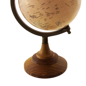 ลูกโลกตั้งโต๊ะทันสมัยพร้อมขาตั้งไม้เหล็กพลาสติก |   ลูกโลกแผนที่โลกตกแต่งสำหรับโต๊ะทำงาน ห้องอ่านหนังสือ และตกแต่งบ้าน - Product Image 2