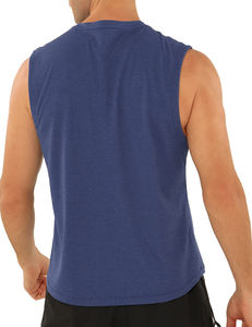 Camisetas sin mangas para hombre, económicas, con estampado liso, chalecos de verano al por mayor, estilo náutico, camisas sin mangas, ropa formal de playa, en oferta, 100% algodón - Product Image 3