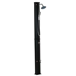 Doccia Solare da Esterno da 9,2 Galloni con Getto a Pioggia e Doccetta Manuale, Controllo della Temperatura, Marrone - Product Image 1