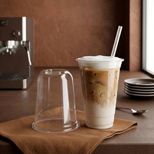 Wholesale QUANG QUAN Disposable PP Plastic <b>Cups</b> 95mm 16oz/22oz Single Wall Clear Plastic <b>Cup</b> for <b>Cold</b> Beverages Coffee Juice - Product Image 1