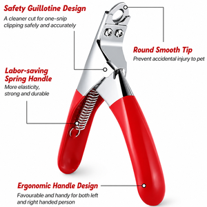 Coupe-ongles professionnel pour animaux de compagnie en acier inoxydable pour chiens et chats – Fournisseur en gros - Product Image 2