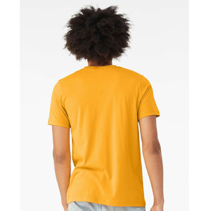 Camiseta de algodón de manga corta para hombre, corte regular, cuello redondo, informal, de color liso, diseño liso de punto jersey - Product Image 6