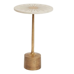 Mesa de Cóctel de Aluminio de Alta Calidad, Mueble de Primera Calidad, Mesa Metálica Decorativa para el Hogar, Hotel, Mesa para Bebidas y Vino, Latón - Product Image 5