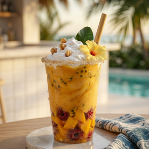 แก้วน้ำ PP โพลีโพรพิลีน ขนาด 22 ออนซ์ ทรงกว้าง น้ำหนัก 8 กรัม แก้วพลาสติกความจุสูง สำหรับเบียร์ น้ำผลไม้ โซดา ผลิตในอินโดนีเซีย - Product Image 1