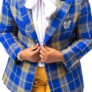 Blazer a cuadros para mujer, chaqueta de traje elegante a cuadros de manga larga, ropa informal de negocios para oficina, ropa de abrigo a la moda para mujer - Product Image 3