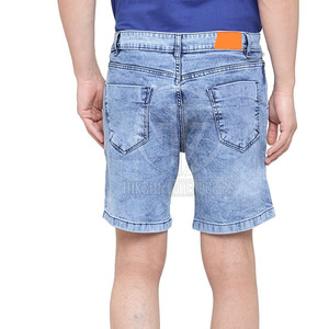 Shorts en jean légers et respirants pour hommes adultes, style unique, vente en gros - Product Image 3