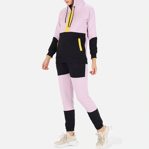 Conjunto Deportivo de Invierno para Mujer, Sudadera con Capucha y Pantalones a Juego, Mezcla de Algodón, Dos Piezas, Cómodo para Uso Diario 2026 - Product Image 1