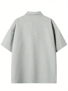 Camisa Casual de Manga Corta para Hombre, Diseño de Moda, Bolsillo Irregular, 100% Algodón Estampado, para Salidas de Verano, Venta al Por Mayor - Product Image 2