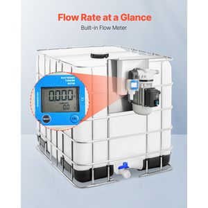 Kit de pompe de transfert DEF 110V 10,5 GPM, pompe à eau électrique à membrane auto-amorçante pour systèmes d'irrigation agricole, montage B pour diesel - Product Image 5