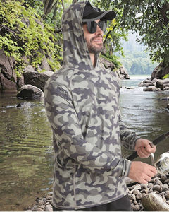 Camisetas de Pesca para Adultos, Impermeables, Antibacterianas, Transpirables, de Spandex y Poliéster, de Secado Rápido, Color Personalizado, Transferencia Térmica - Product Image 3