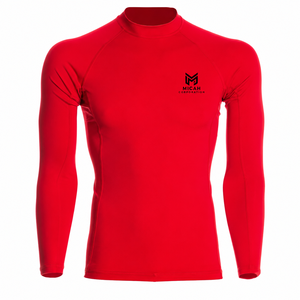 New 2026 Custom Printed Men's Long Sleeve UV Protection Nylon Rash Guard <b>Compression</b> <b>Shirt</b> Breathable Fightwear MMA BJJ Training - Product Image 4