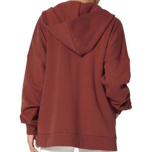 Fashion Women Loose Casual Streetwear Hoodie Long Sleeve Patchwork Zipper Pocket Hooded Sweatshirt Chaqueta Mujer - Product Image 5