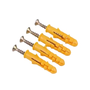 Kit <span class=keywords><strong>de</strong></span> chevilles murales et vis en plastique <span class=keywords><strong>de</strong></span> haute qualité, tailles assorties, chevilles d'expansion en plastique pour béton creux et maçonnerie. - Product Image 1