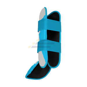 Protège-tibias de baseball confortables à double sangle avec fermeture auto-agrippante, équipement de protection pour les jambes, prix usine abordable - Product Image 5