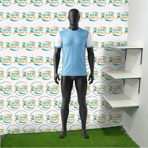 Maillots de football à manches courtes tendance pour hommes, respirants, à séchage rapide, vêtements de sport, maillot de football avec logo, nom et impression personnalisée - Product Image 5