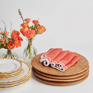 Platos de Exhibición para Pasteles de Boda al por Mayor, Portátiles, de Ratán Natural Tejido, para la Cena - Product Image 2