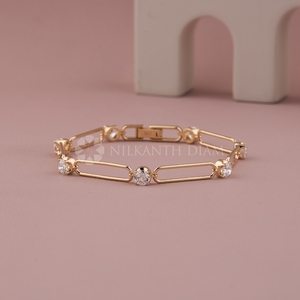 2.80 Tcw Lab Created Round Shape Diamond <b>Bracelet</b> & <b>Bangle</b> Luxury <b>Bangle</b> for Women's with VVS Clarity for Wholesale from India - Product Image 1