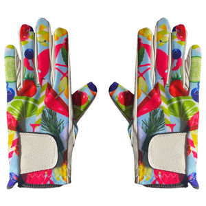 Gants de golf pour hommes en cuir de chèvre respirant, antidérapants, à enfiler, pour la main gauche, avec design personnalisable en relief - Product Image 5