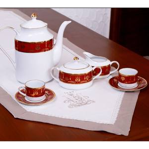 Camino de mesa de algodón de primera calidad, diseño tejido liso para decoración ecológica, casa de campo, boda, comedor informal, ocasiones festivas - Product Image 1