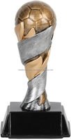Trophée de football en métal de qualité supérieure, de classe mondiale - 6 ou 8 pouces de haut, trophée moulé sous pression avec plaque gravée sur demande