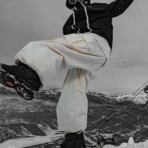 High Waist <b>Waterproof</b> Ski Pants Men Women Snowboard Cargo Pants Winter Outdoor Sports Thermal Insulated Snow Trousers Windproof - Product Image 5
