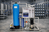 Système de filtration d'eau RO Seazen Premium 500 Lph, équipement de filtration commercial, contrôleur TDS numérique, acier inoxydable, automatique