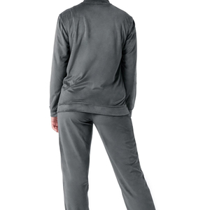 Ensemble de survêtement en velours à capuche, haut court imprimé et pantalon de jogging pour femme, tenue décontractée d'été 2-en-1 style streetwear - Product Image 5