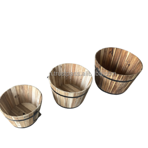 Viet Wood Vietnam Modern <b>Square</b> Oil-coated Planter <b>Pot</b> for Floor Hanging Hotel Use in Home Garden Shopping Mall-Wholesale - Product Image 5