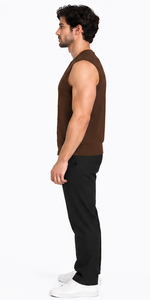 Pull en maille vintage pour homme avec logo personnalisé, pull d'hiver chaud, pull à col rond, pull en maille tendance en gros - Product Image 2