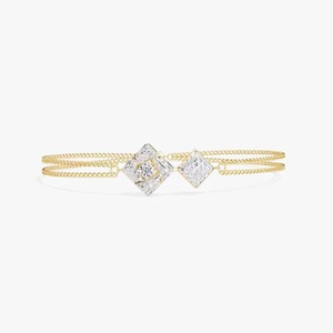 Nueva Pulsera de Diamantes con Forma Minimalista, Pulsera Apilable de Oro, Regalo Romántico de Aniversario para Esposa, para Fiestas - Product Image 1