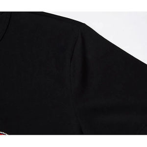 T-shirt unisexe 100% coton, haute qualité, design personnalisé, coupe ample, imprimé avec des strass, services OEM, prix raisonnable, motif uni - Product Image 6