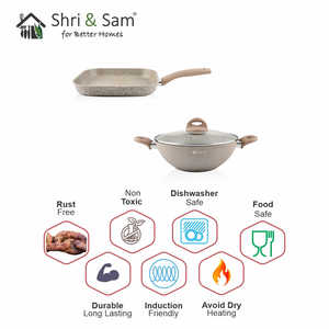 2 PCS Rockline Pro Cookware Set Aluminium Non-Stick <b>Kitchenware</b> - Product Image 2