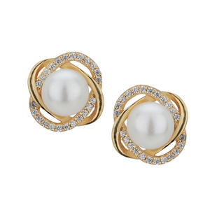 925 Sterling <b>Silver</b> <b>Pearl</b> Stud <b>Earrings</b> Made with 925 <b>Silver</b> - Product Image 1