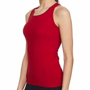 Débardeurs unis sans manches pour femmes, pour l'entraînement et le sport, personnalisables, couleur unie, style décontracté d'été, fabrication pakistanaise, service OEM - Product Image 3