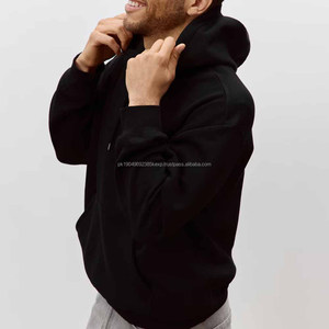 เสื้อฮู้ดผ้าฟลีซคอตตอน 100% สำหรับผู้ชาย ปรับแต่งได้ คุณภาพสูง เนื้อผ้าหนา สำหรับฤดูหนาว ลายเรียบ มีฮู้ดด้านหน้า - Product Image 4