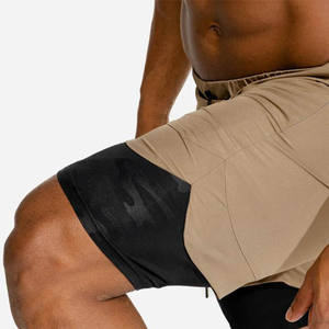 Shorts d'entraînement antibactériens pour hommes, tissu résistant aux odeurs, tenue de sport haute performance pour la salle de sport et l'entraînement - Product Image 6