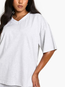Camiseta de Mujer Personalizada, Tejido Grueso de 300 g/m², Hombros Caídos, Transpirable, Ecológica, de Secado Rápido, Estilo Casual Urbano para Verano - Product Image 3