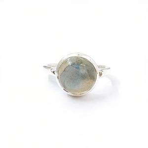 <b>Labradorite</b> Moissanite <b>Ring</b> 3.1 Grams Elegant and Unique Jewelry Accessory - Product Image 2