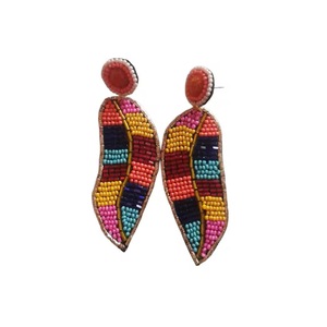 Pendientes de cuentas de semillas de girasol de la marca BaubleBar, modelo Tricolor Butterfly Pearl Seed Bead Fine - Product Image 4