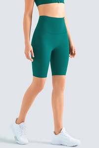 Shorts de performance sans couture pour femmes, taille basse, design froncé aux fesses, pour le yoga, la gym et l'entraînement physique, vente en gros personnalisée - Product Image 2