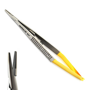 ที่จับเข็มคาสโตรวีโฮ TC 14 ซม. เครื่องมือผ่าตัดที่มีความแม่นยำสูง ทำจากเหล็กกล้าไร้สนิม สำหรับการเย็บแผลทางสัตวแพทย์และทางการแพทย์ - Product Image 1